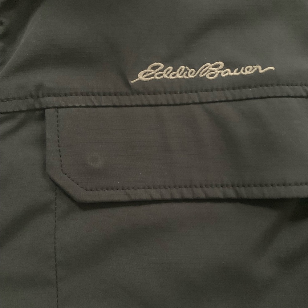 Eddie Bauer Travex Men’s XL Dark Gray Lightweight Travel Jacket - Picture 8 of 8